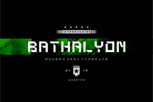 Bathalyon Army Font for Bold Campaign Designs