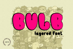 Bulb Layered Font for Vintage-Inspired Branding