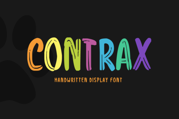 Contrax: A Bold Display Font for Handmade Creations