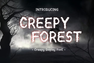 Creepy Forest Font for Halloween-Themed Web Designs