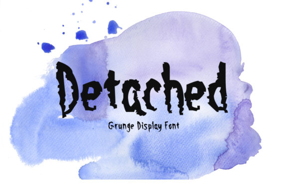 Detached Display Font for Bold Visual Storytelling