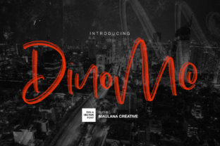 Dinomo: A Handwritten Display Font for Bold Editorial Design