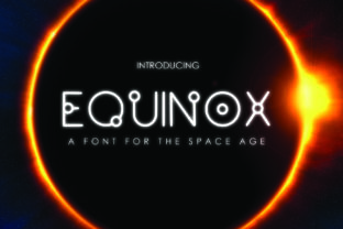 Equinox: A Futuristic Display Font for Modern Branding