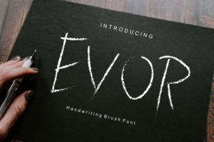 Evor: A Display Font with a Rough Edge for Bold Web Design