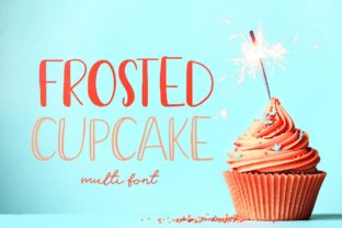 Frosted Cupcake Display Font for Web Design