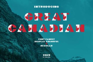 Great Canadian Family Font for Handmade Creations