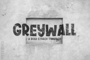 Greywall: A Charming Display Font for Craft Creators