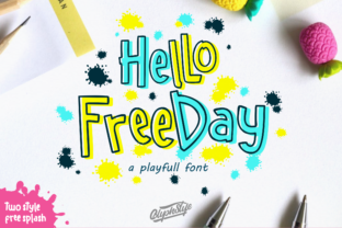Hello Freeday: A Whimsical Display Font for Bold Visuals