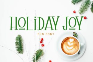 Holiday Joy Font for Festive Editorial Design