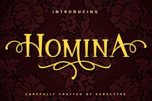Homina Font for Handmade Creations and Branding