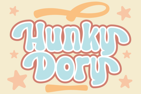 Hunky Dory Font for Whimsical Craft Projects