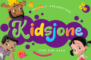Kidsjone Font for Kids and School Projects