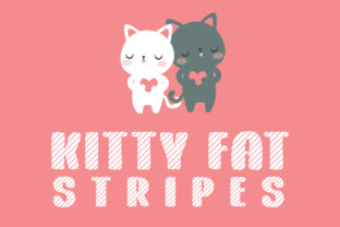 Kitty Fat Stripes: A Whimsical Display Font for Creative Projects