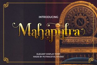 Mahaputra Font for Vintage-Inspired Craft Projects