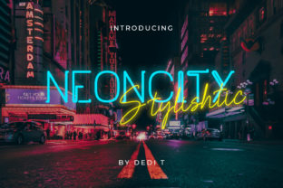 Neoncity Font for Vintage-Inspired Craft Projects