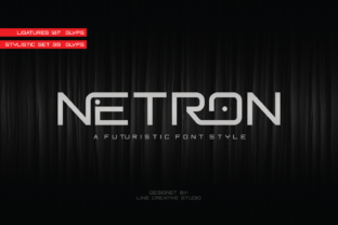 Netron: A Futuristic Display Font for Sci-Fi Branding