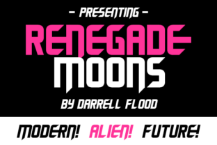 Renegade Moons: A Sci-Fi Font for Bold Editorial Designs