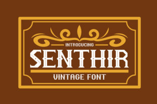 Senthir Vintage Font for Bold Branding and Creative Projects