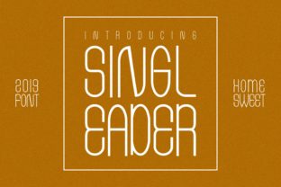 Singleader: A Classic Display Font for Standout Visuals