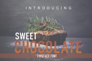 Sweet Chocolate Font for Handmade Creations and Shop Branding