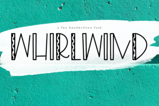 Whirlwind Font for Creative and Commercial Crafting Projects