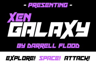 Xen Galaxy Font for Futuristic Campaign Designs